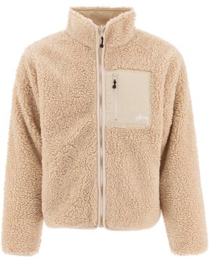 Stussy Omkeerbare Sherpa -jas - Naturel