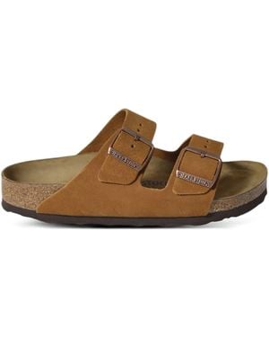 Birkenstock Arizona Sfb Mink, Suede Leather - Brown