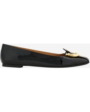 Ferragamo Ballerinas Mit Gancini-Schnalle - Schwarz