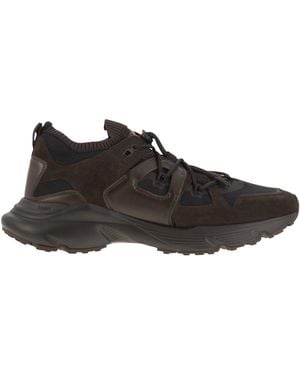 Tod's Tod 's Leder- und technische Stoff -Turnschuhe - Schwarz