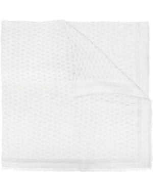 Eclat Jewels Wollmischung Foulard - Weiß