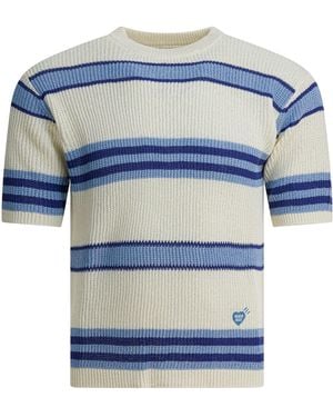 Human Made Short-sleeved Knit Knitwear Blue