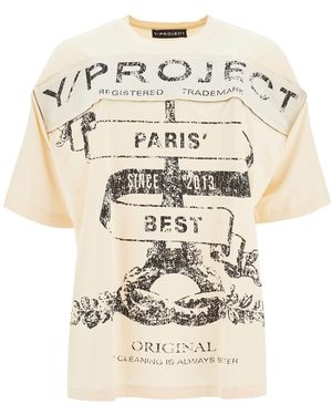 Y. Project "Paris' Best T-Shirt With - Natural