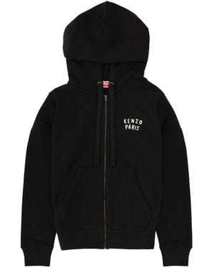 KENZO Logo Hood Sweatshirt - Black