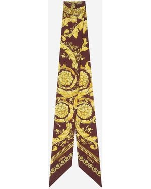 Versace Silk Choker Scarf - Metallic