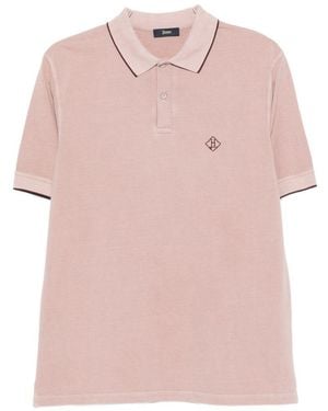 Herno Poloshirt aus Baumwolle mit -Logo - Pink