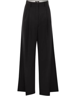 Weekend by Maxmara Adelfi Stretch Wool Trousers - Black
