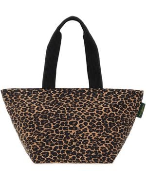 Herve Chapelier Medium Tote, Square Base, Inside Pocket - Multicolour