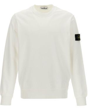 Stone Island Sweaters Light And Natural - White