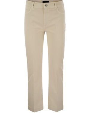Sportmax Nilly Five Pocket Mini Flare Trousers - Natural