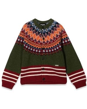 DSquared² Cardigan With Buttons - Red