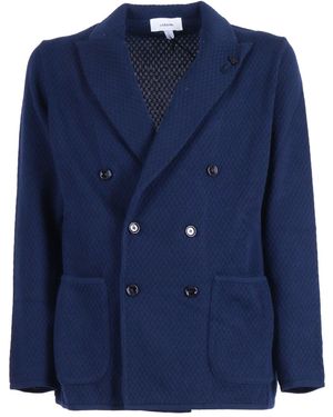Lardini Giacca Maglia Uomo - Blue