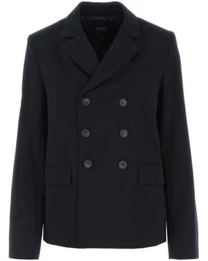 A.P.C. Wool Blend Blazer - Black