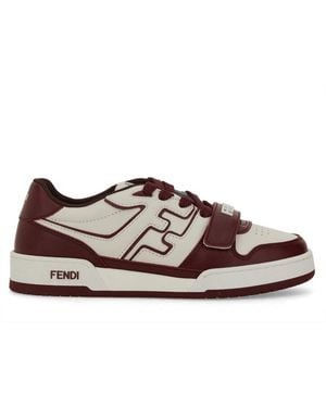 Fendi 'Match' Low-Top Sneakers - Brown