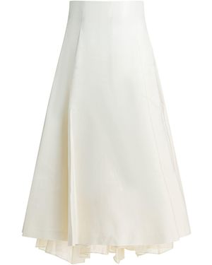 Sandbeige Faldas beige arena - Blanco