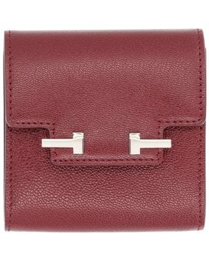 Tom Ford Leather Card Holder - Red
