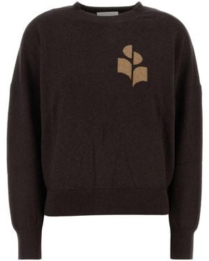 Isabel Marant Oversized Cotton-Wool Marisans Jumper - Black