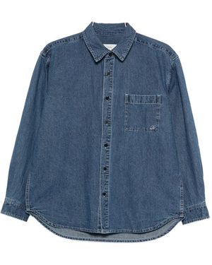 DUNST Denim-Baumwollhemd - Blau