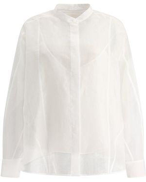 Jil Sander Jil Schleiferhemd mit Petticoat - Bianco