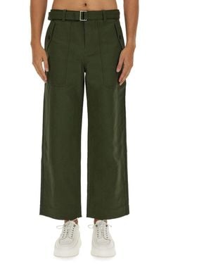 Maison Kitsuné Twill Trousers - Green