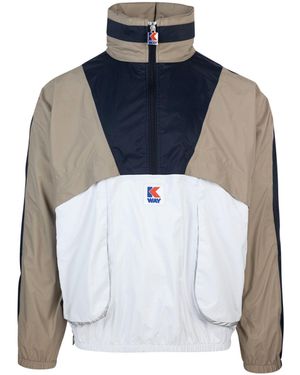 K-Way Giubbino Oh Hz Colorblock - Blauw