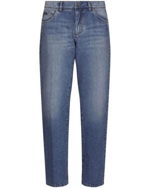 Dolce & Gabbana Straight Mid-Rise Jeans - Blue