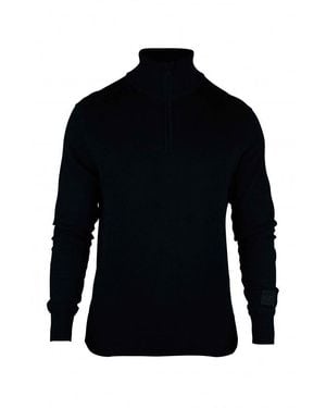 C.P. Company Fine Knit High-Collar Jumper - Blue