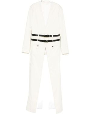 DSquared² Mit Doppelbrust angepacktes Mantel - Weiß