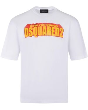 DSquared² T -Shirt aus Baumwolle - Weiß