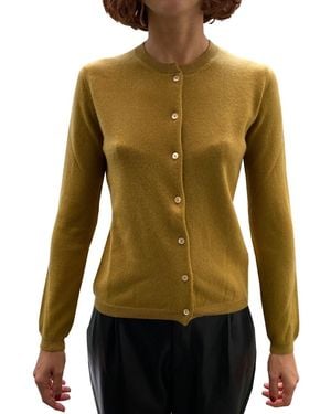 LA ROSE Kaschmir-Cardigan - Grün