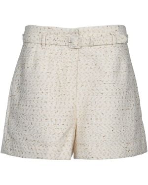 Self-Portrait Cream Boucle Short - Natural