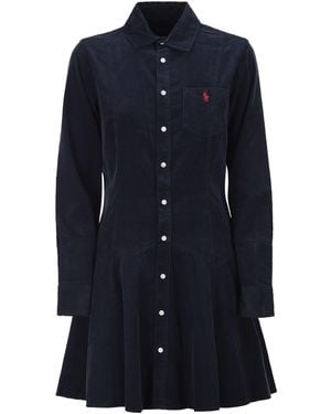 Polo Ralph Lauren A-Line Shirt Dress - Blue