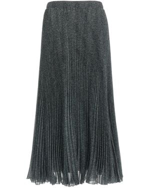 Ermanno Scervino Plissierter Longuette-Rock - Grau