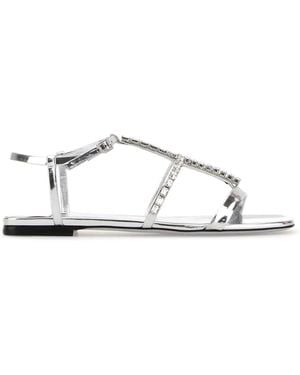 Jimmy Choo Leather Sandals - White
