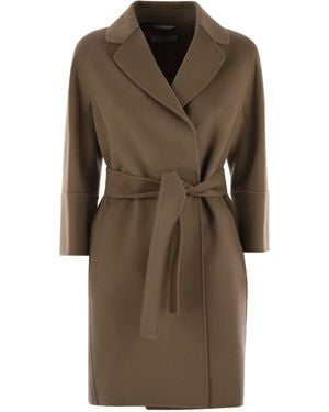 Max Mara Arona Virgin Wool Coat - Brown