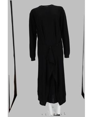 Lemaire Minimalist Dress With Clean Lines - Black
