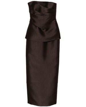 Solace London Lucille Maxi Dress - Brown