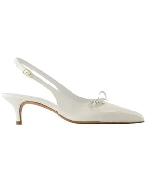 Rouje Milanese Pumps Leather Beige - Blanc