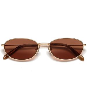 Retrosuperfuture Uovo Graffiato Sonnenbrille - Braun