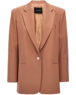 ANDAMANE El blazer de pecho individual de Andamane 'Guia' - Marrón