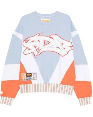 PDF Color-block Sweatshirt - White