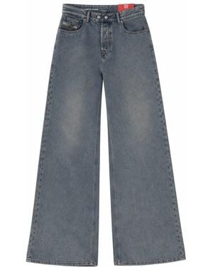 DIESEL Relaxed High Rise Jeans - Blue