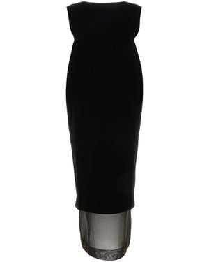 KHAITE Viscose Blend Malik Dress - Black