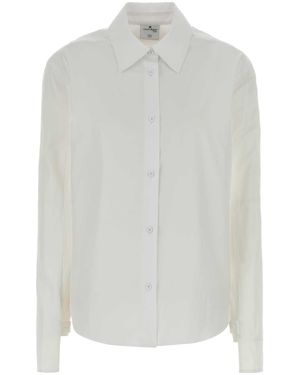 Courreges Poplin Shirt Cotton - White