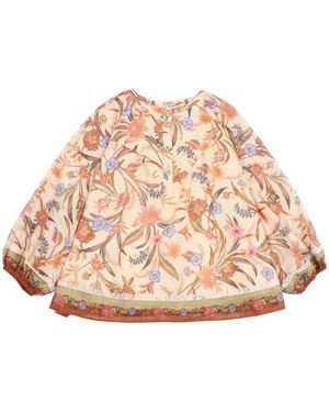Zimmermann Top A Contrasto Con Finiture Indra Per Bambini - Neutro