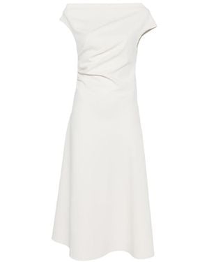 P.A.R.O.S.H. Midi Dress - White