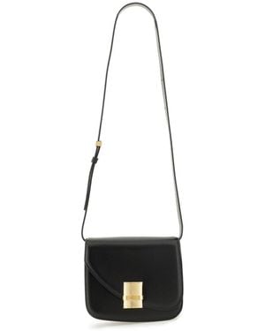 Ferragamo Mini Leather Shoulder Handbag - White