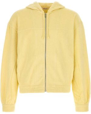 AURALEE Terry Fabric Sweatshirt - Yellow