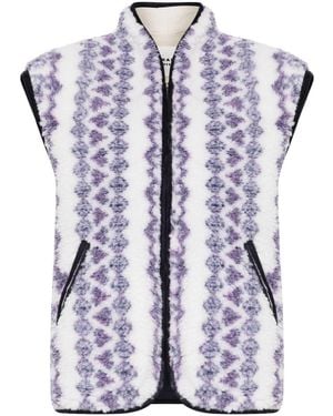 Isabel Marant Printed Reversible Vest - Blue