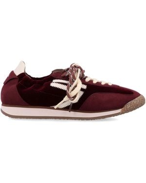 PURAAI Panther Vintage Runner Trainer - Red